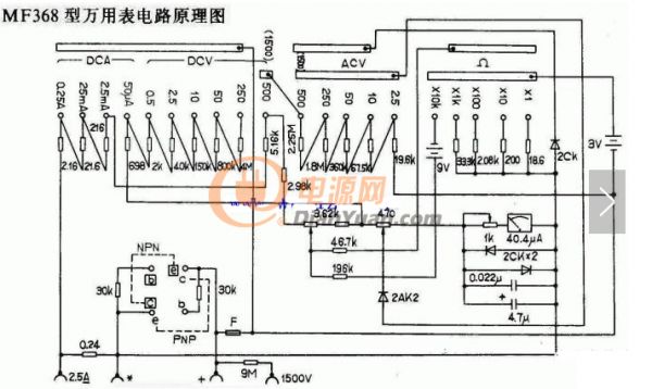 數字萬用(yòng)表電路圖盤點：模數轉換電路/顯示驅動電路